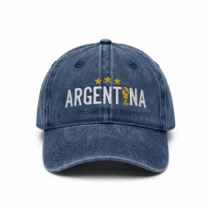 Gorra Vintage Bordada Argentina Mundial 2026